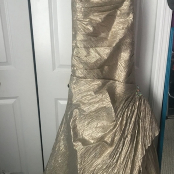 Gold Dress/Gown Flirt by Maggie Soterro - Picture 2 of 3